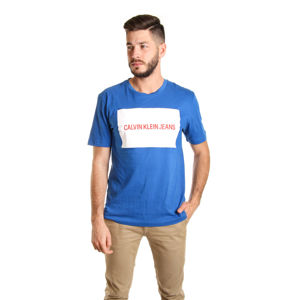 Calvin Klein pánské modré tričko Box - L (499)